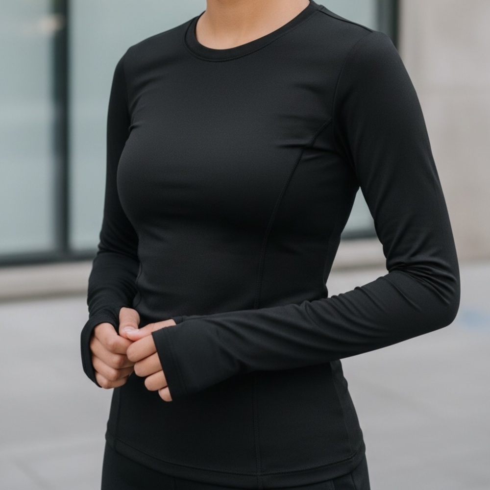 Bass Pro Shops Thermal Fleece Baselayer Top Black